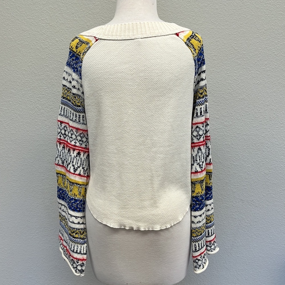 Free People Fairground Thermal Knit Sweater Top - Picture 7 of 10